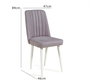 Hanah Home Soho Sillón de Terciopelo Blanco - Moderno y Elegante para Salón con Patas de Carpe